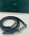 Ralph Lauren Pine Green Suede Alexis Tote Bag