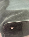 Ralph Lauren Pine Green Suede Alexis Tote Bag