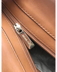 Michael Kors Brown Signature Top Zip Bedford Pocket Tote