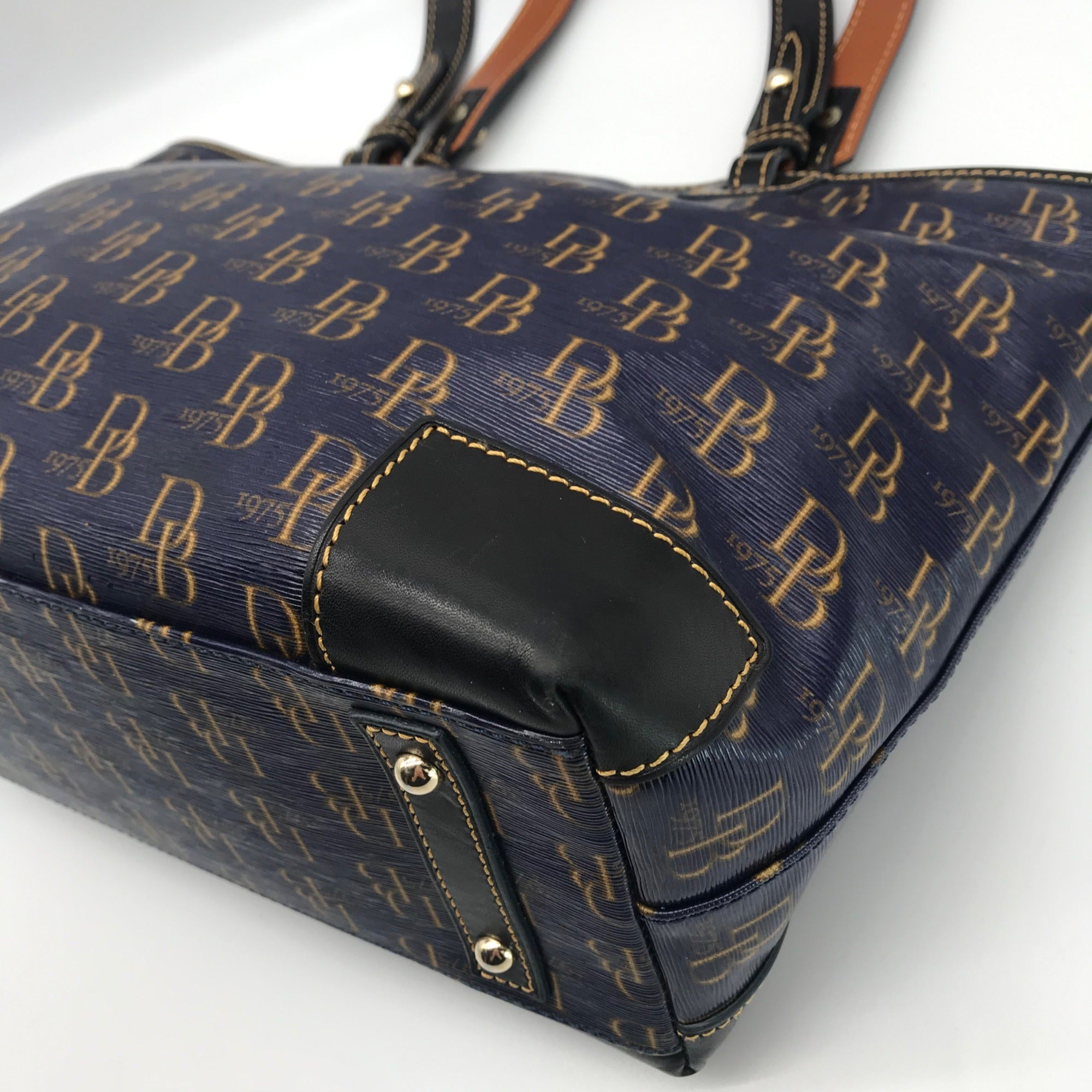 Dooney &amp; Bourke Cobalt Monogram Susanna Tote Bag