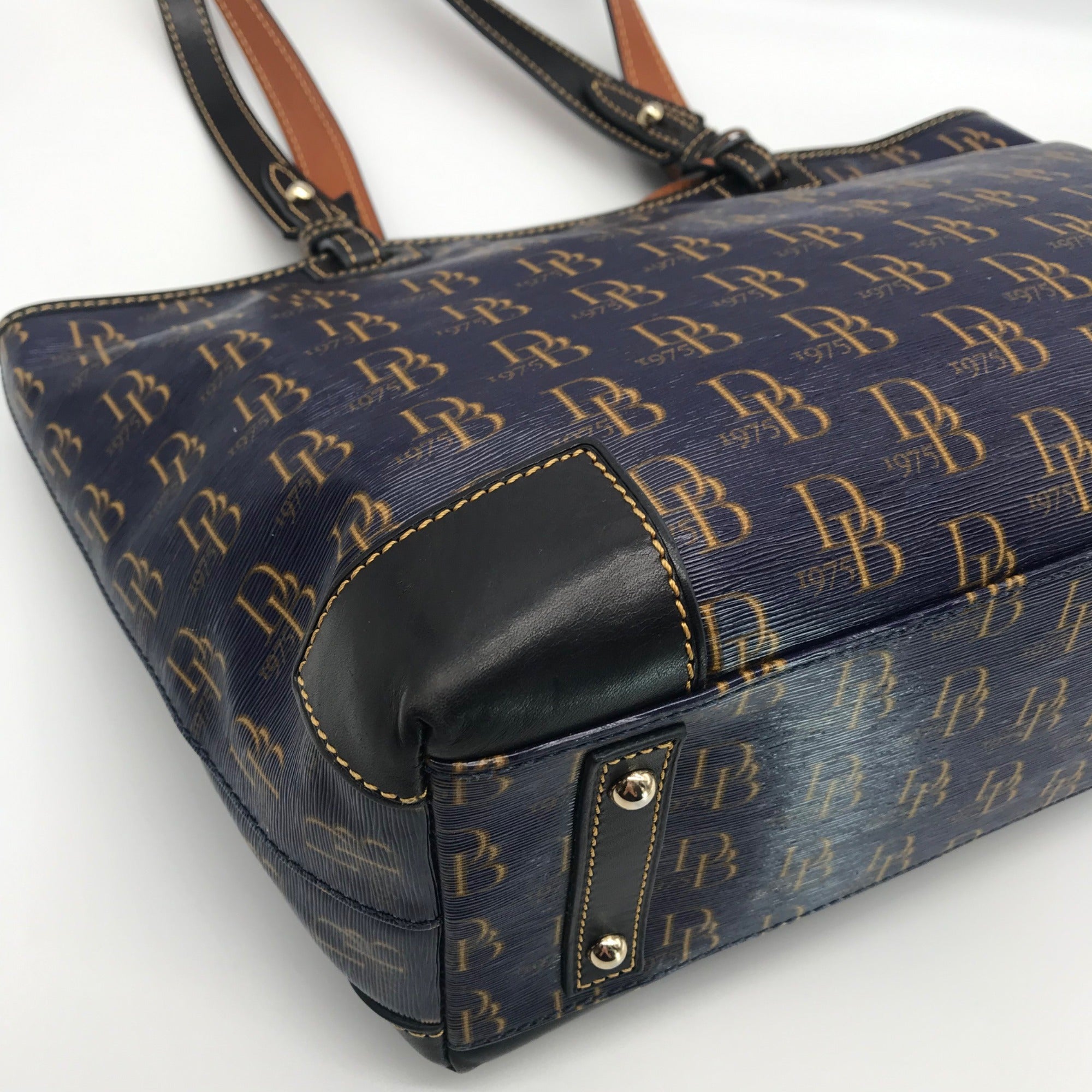 Dooney &amp; Bourke Cobalt Monogram Susanna Tote Bag