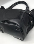 Burberry Black Nylon Logo and Leather Trim Montclare Tote