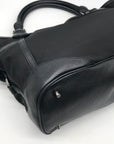 Burberry Black Nylon Logo and Leather Trim Montclare Tote