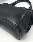 Burberry Black Nylon Logo and Leather Trim Montclare Tote