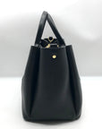 Radley London Black Pebbled Leather Medium Hillgate Place Grab Satchel Bag