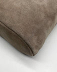 M.I.L.A Gray Suede Jackie Crossbody Bag