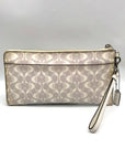 Coach White Coated Canvas Peyton Dream Convertible Wristlet