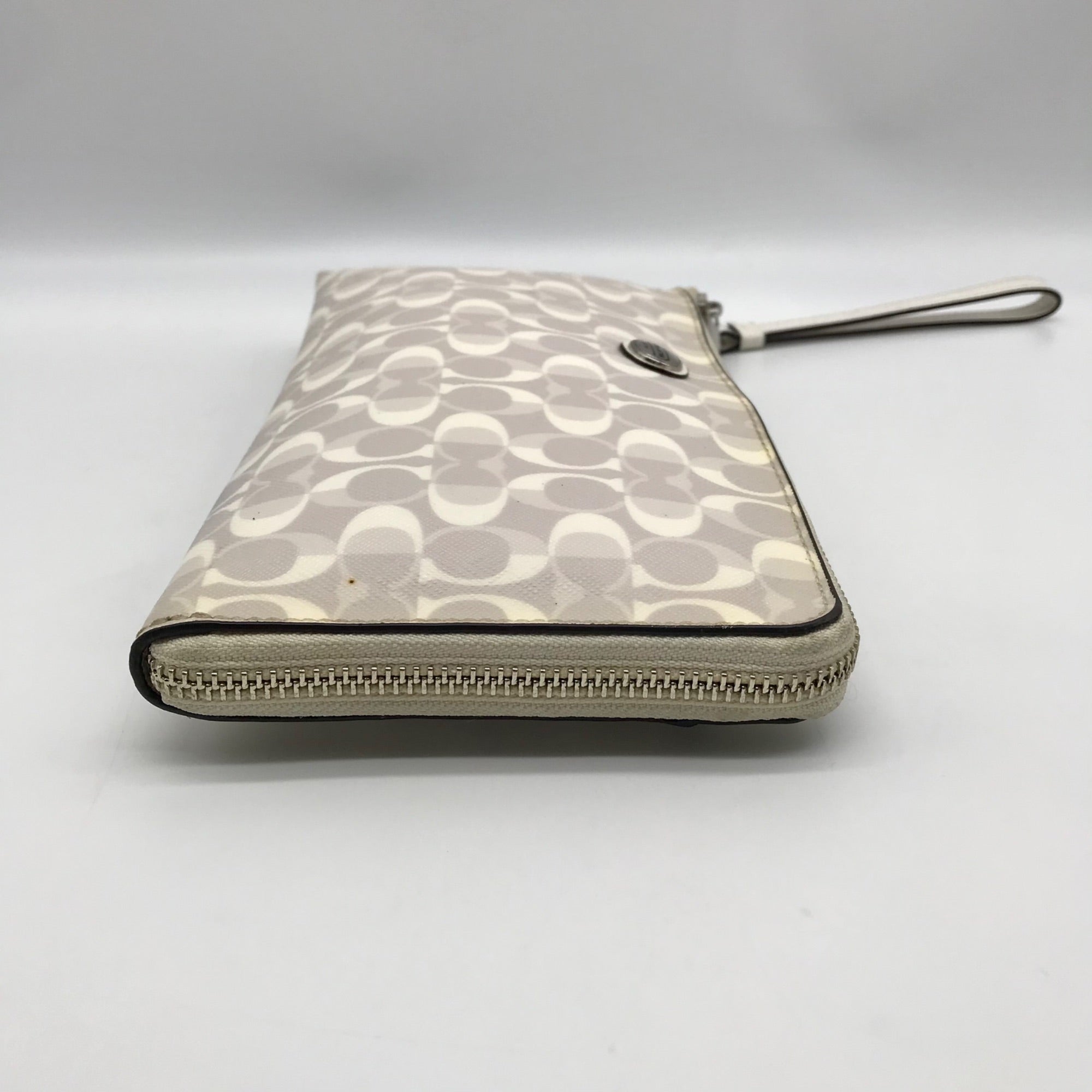 Coach White Coated Canvas Peyton Dream Convertible Wristlet
