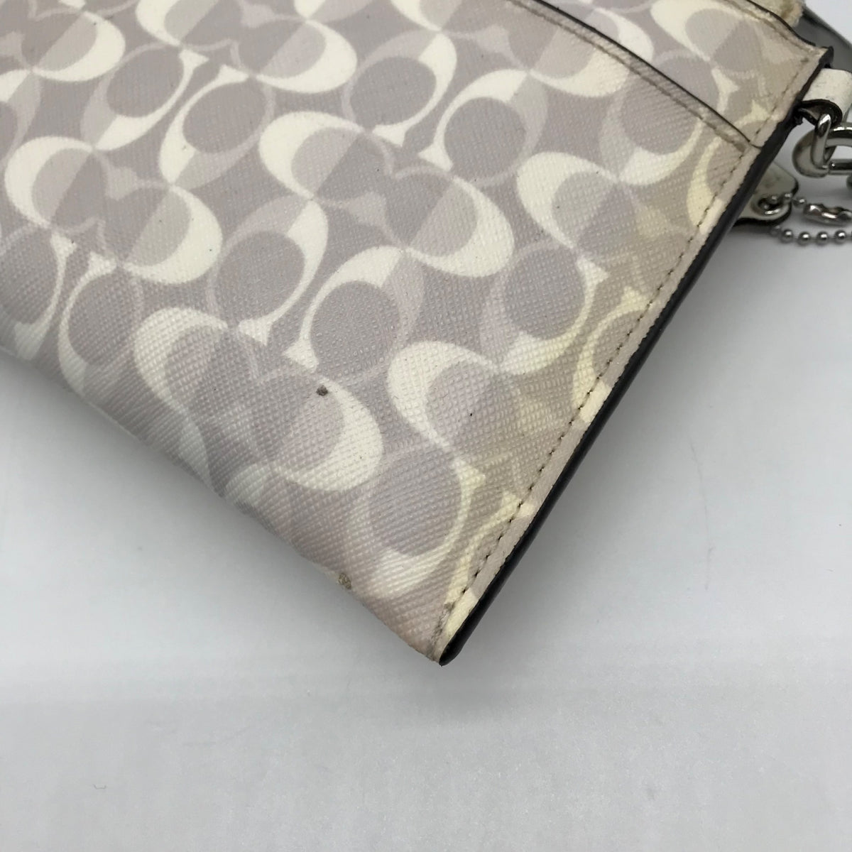 Coach White Coated Canvas Peyton Dream Convertible Wristlet