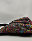 Sakroots Black Spirit Multicolor Nylon On The Go Sling Pack