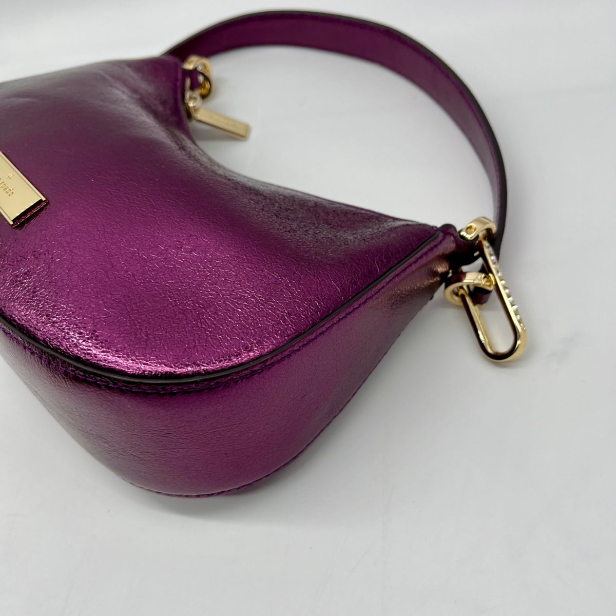 Kate Spade Purple Nine Metallic Shoulder Bag