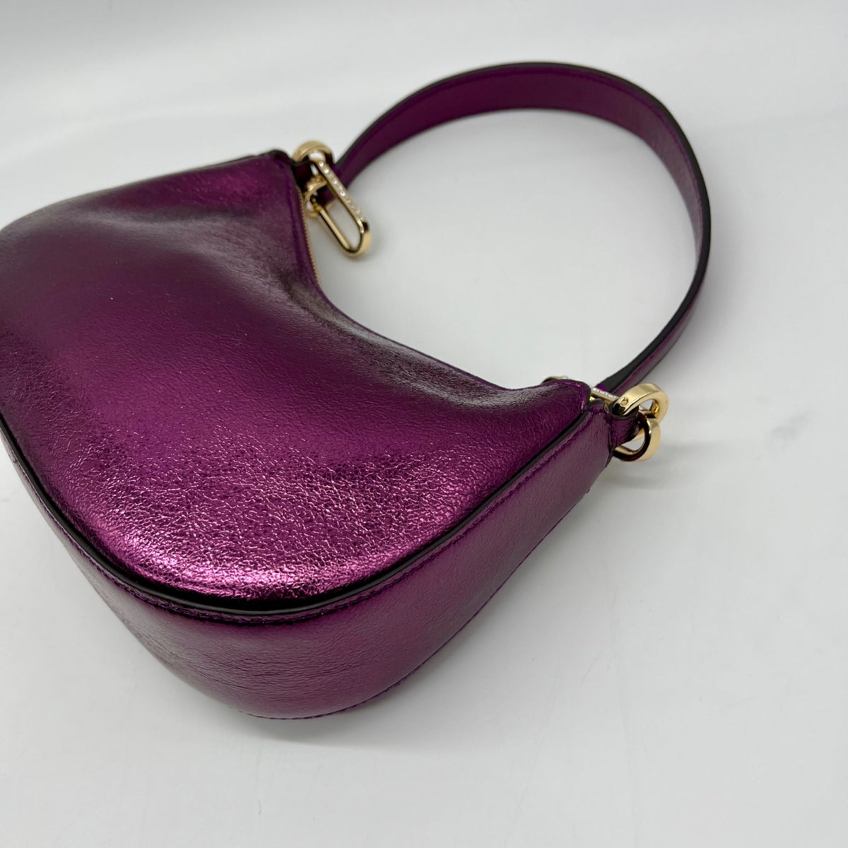 Kate Spade Purple Nine Metallic Shoulder Bag