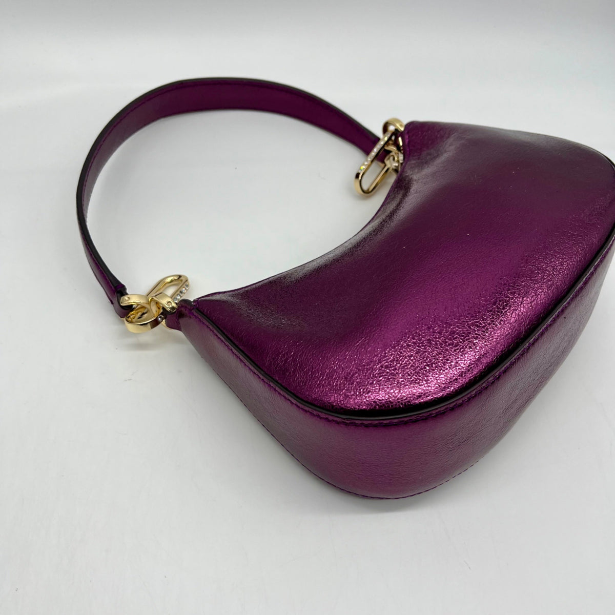 Kate Spade Purple Nine Metallic Shoulder Bag