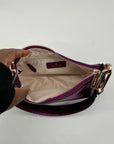 Kate Spade Purple Nine Metallic Shoulder Bag