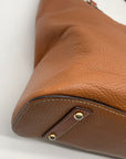 Dooney & Bourke Brown Pebbled Leather Lexington Tote Bag