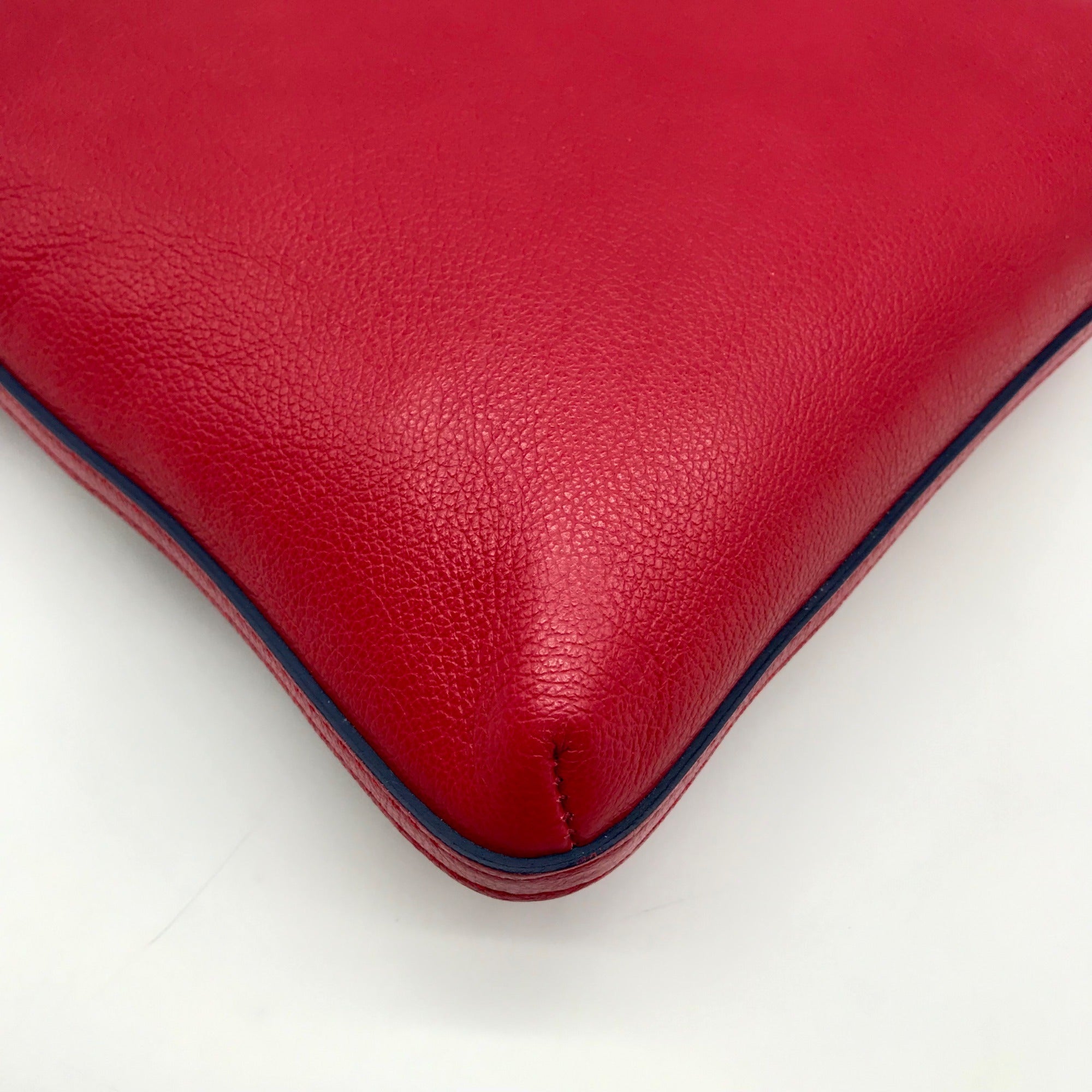 Brighton Red Leather Blossom Hill Rouge Scarlet Crossbody Bag