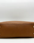 Michael Kors Brown Saffiano Leather Hamilton Satchel Bag