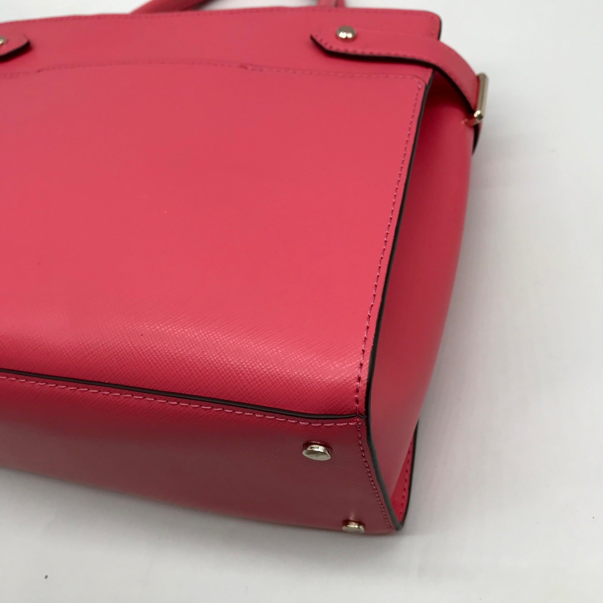 Kate Spade Pink Saffiano Leather Staci Converible Satchel