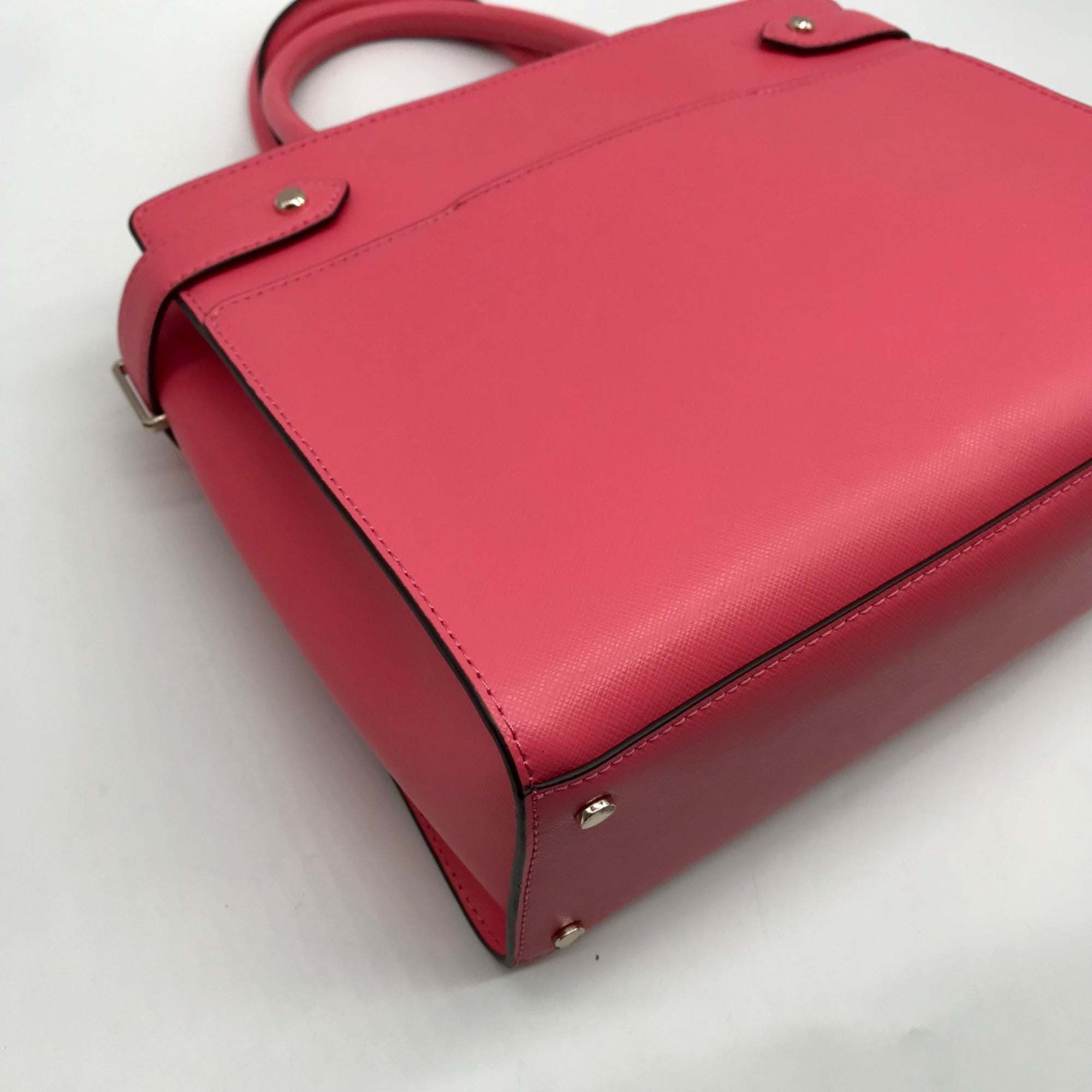 Kate Spade Pink Saffiano Leather Staci Converible Satchel