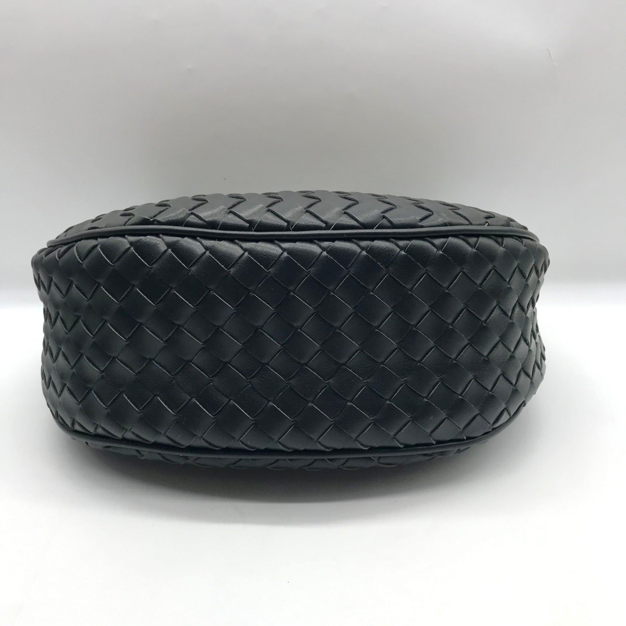 On 34th Black Woven Crossbody Convertible Satchel Bag