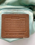 Coach Khaki Op Art Signature Canvas Hobo Shoulder Bag