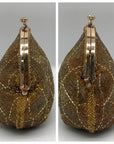 Walborg Gold Beaded Vintage Evening Bag Clutch