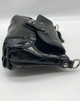 Coach Black Glossy Patent Leather Crossbody Swing Bag