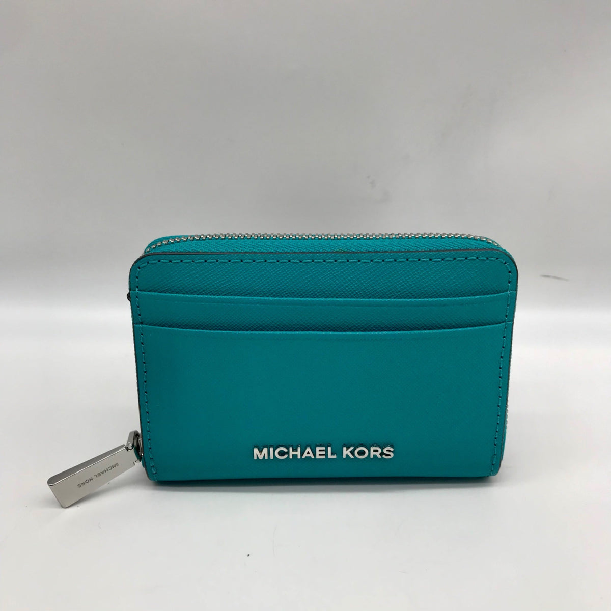 Michael Kors Blue Snake Embossed Leather Studio Mercer Convertible Satchel &amp; Wallet