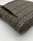 Giani Bernini Brown Block Signature Crossbody Bag
