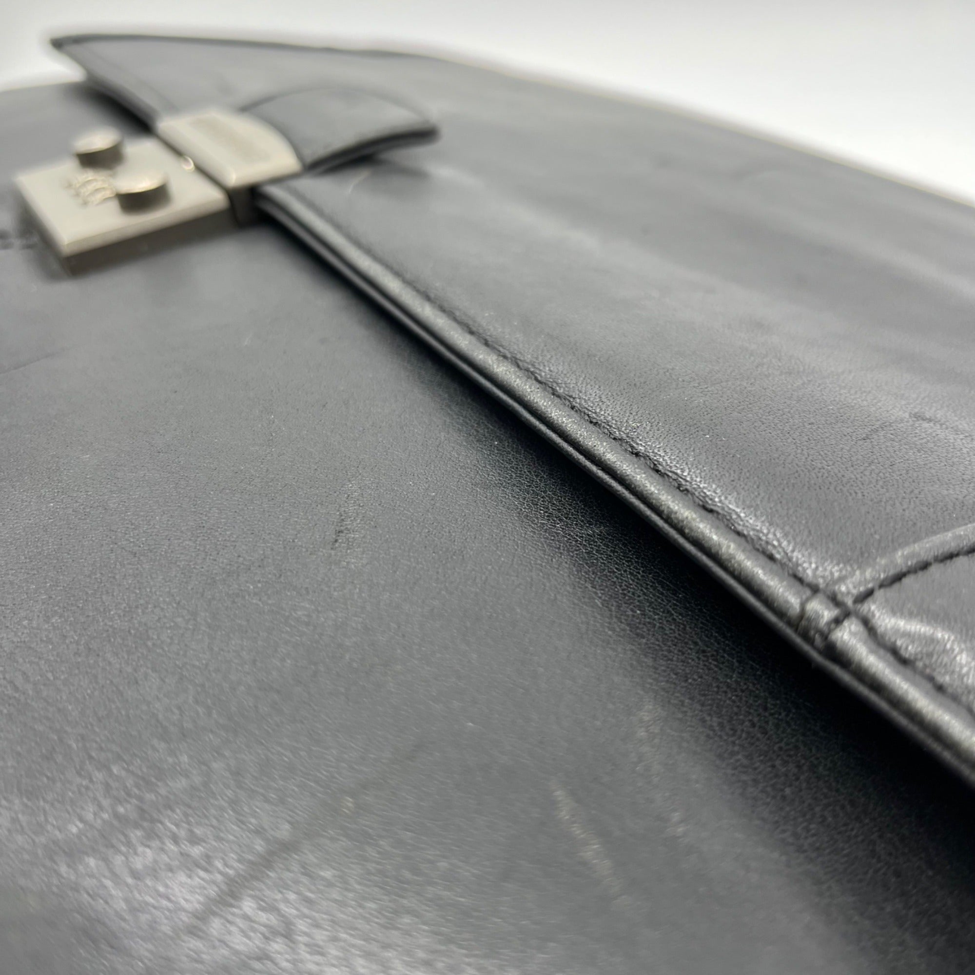 Kenneth Cole Black Leather Briefcase