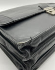 Kenneth Cole Black Leather Briefcase