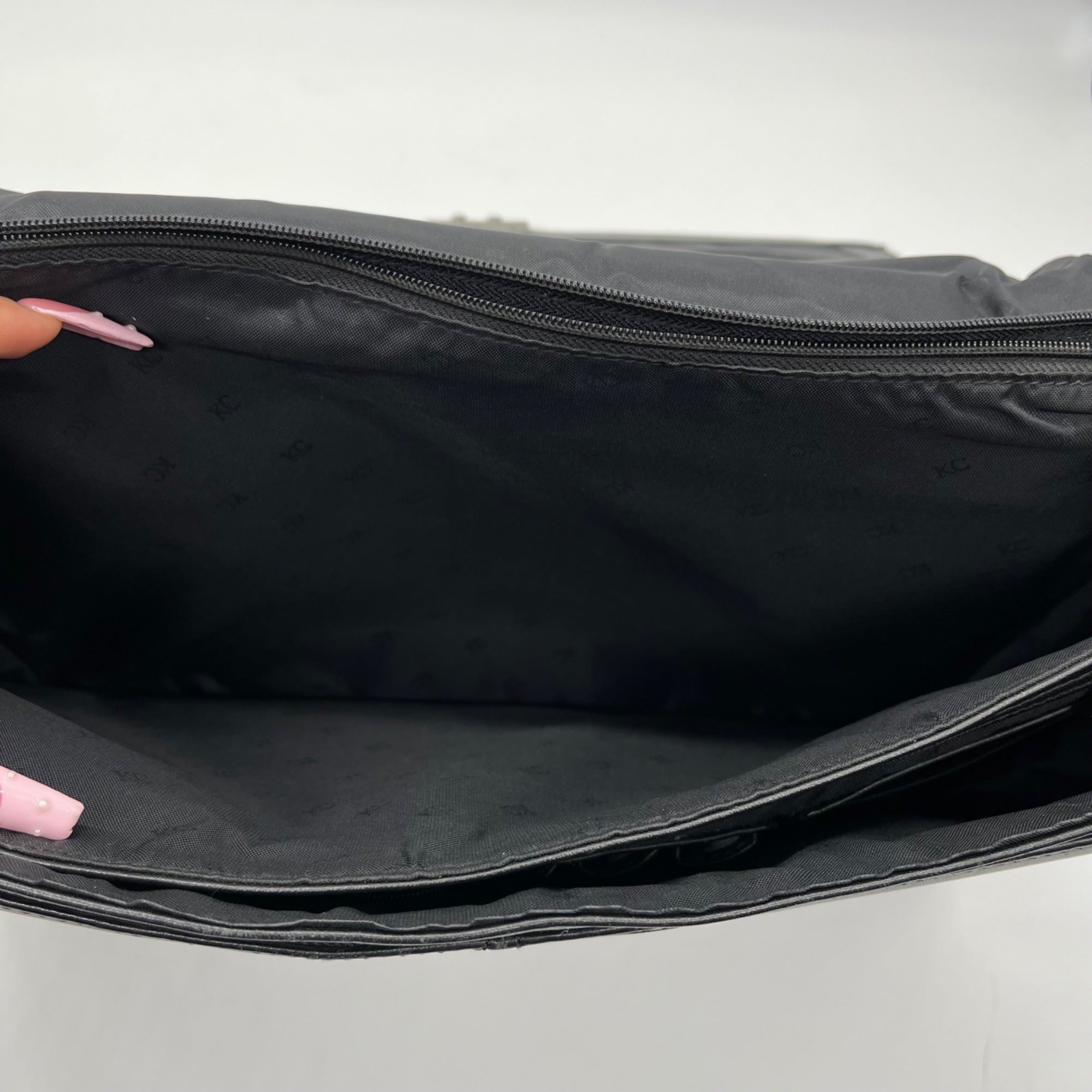Kenneth Cole Black Leather Briefcase