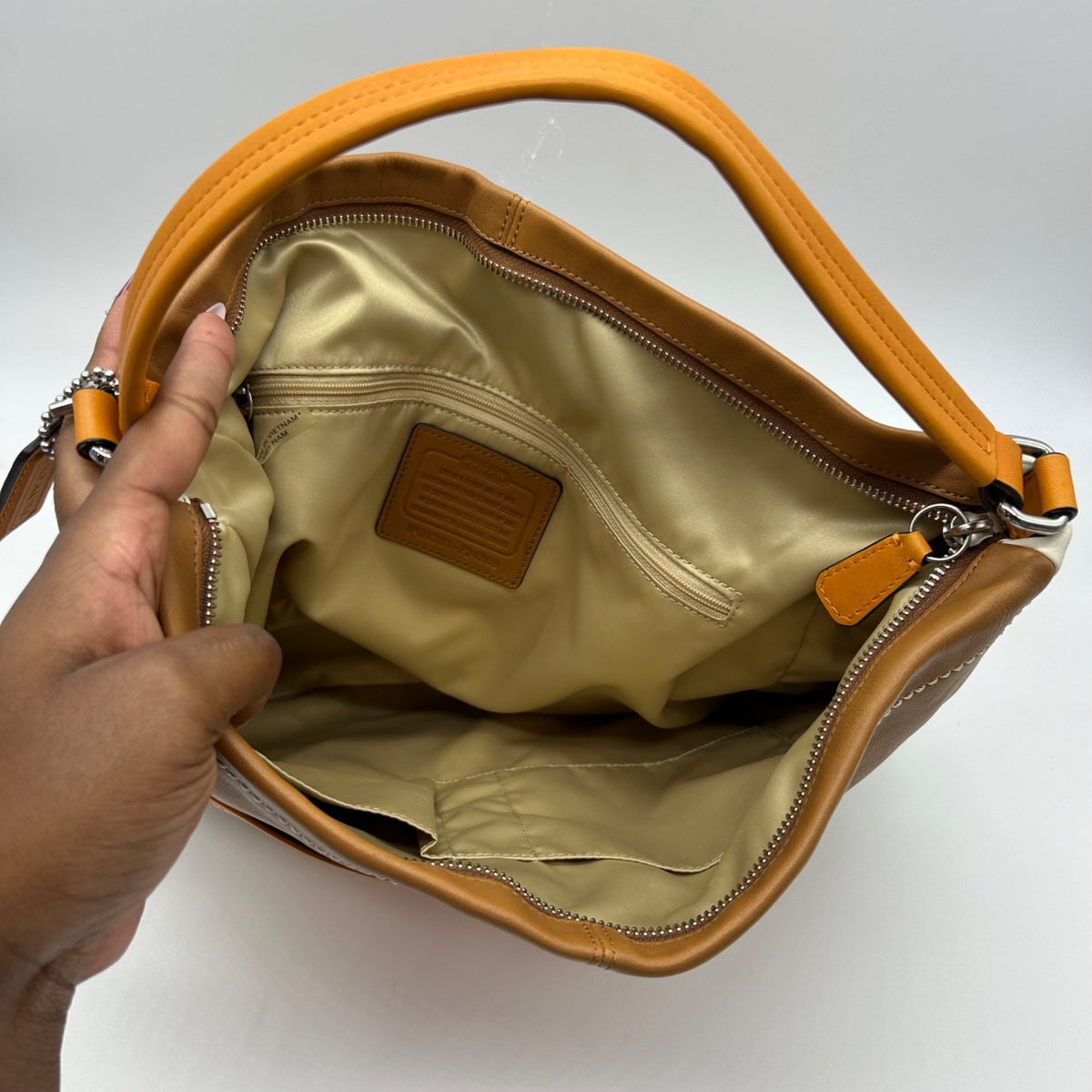 Coach Park Colorblock Carrie/ Hobo Bag F24369