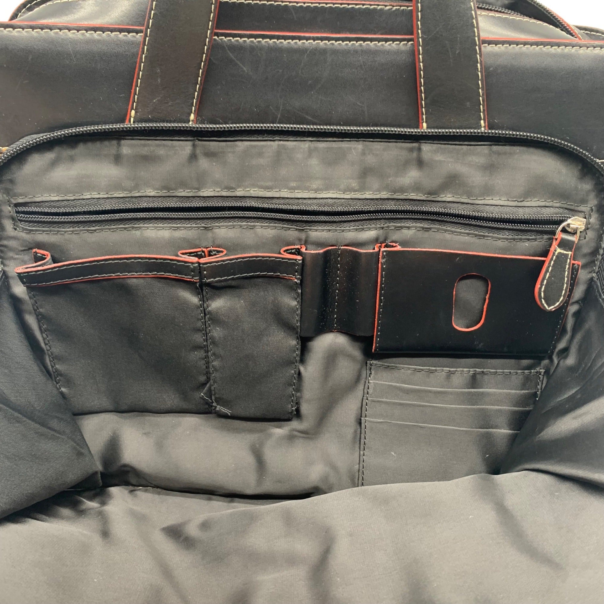 Lodis Black Leather Convertible Briefcase