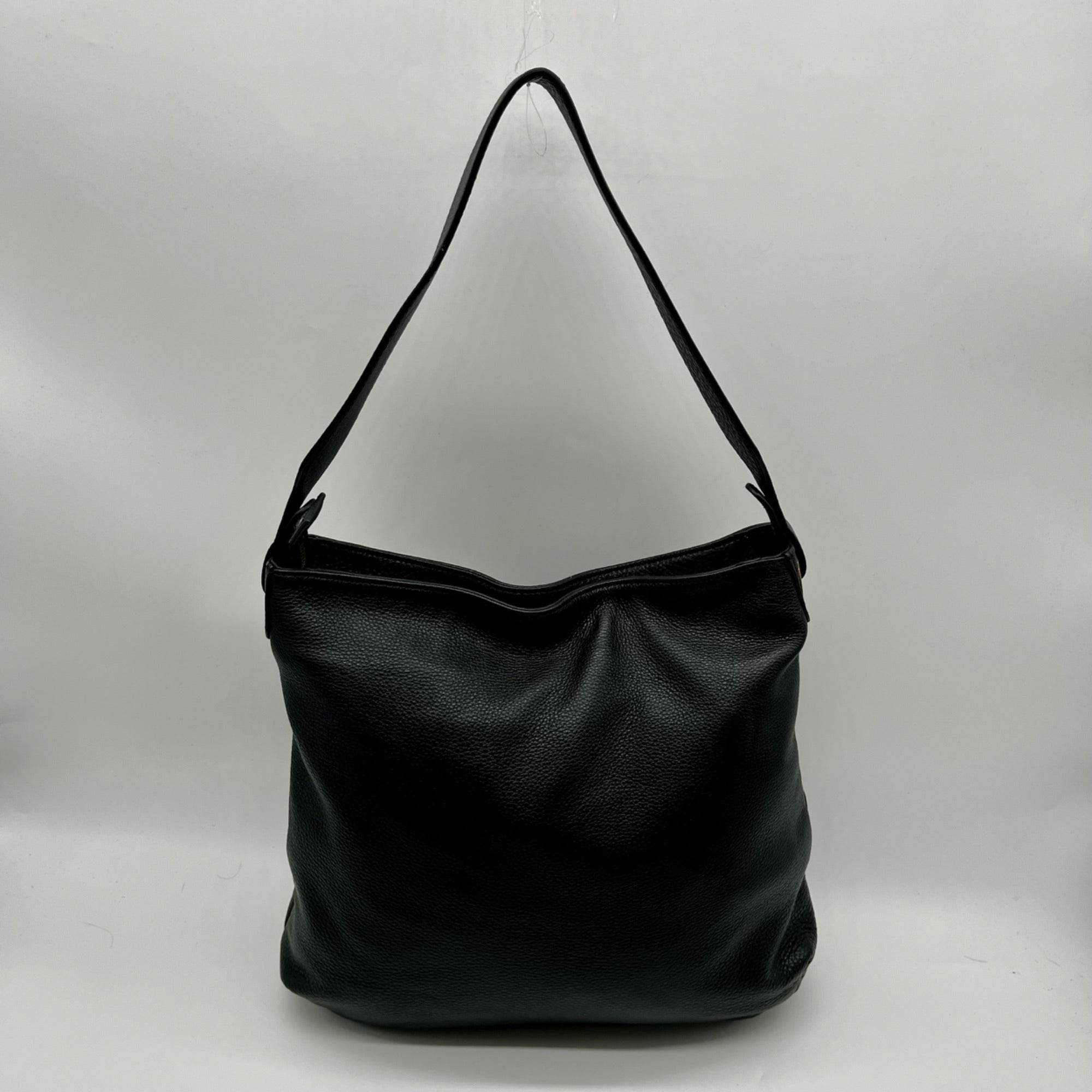Ugg Black Pebbled Leather Shoulder Bag