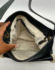 Ugg Black Pebbled Leather Shoulder Bag