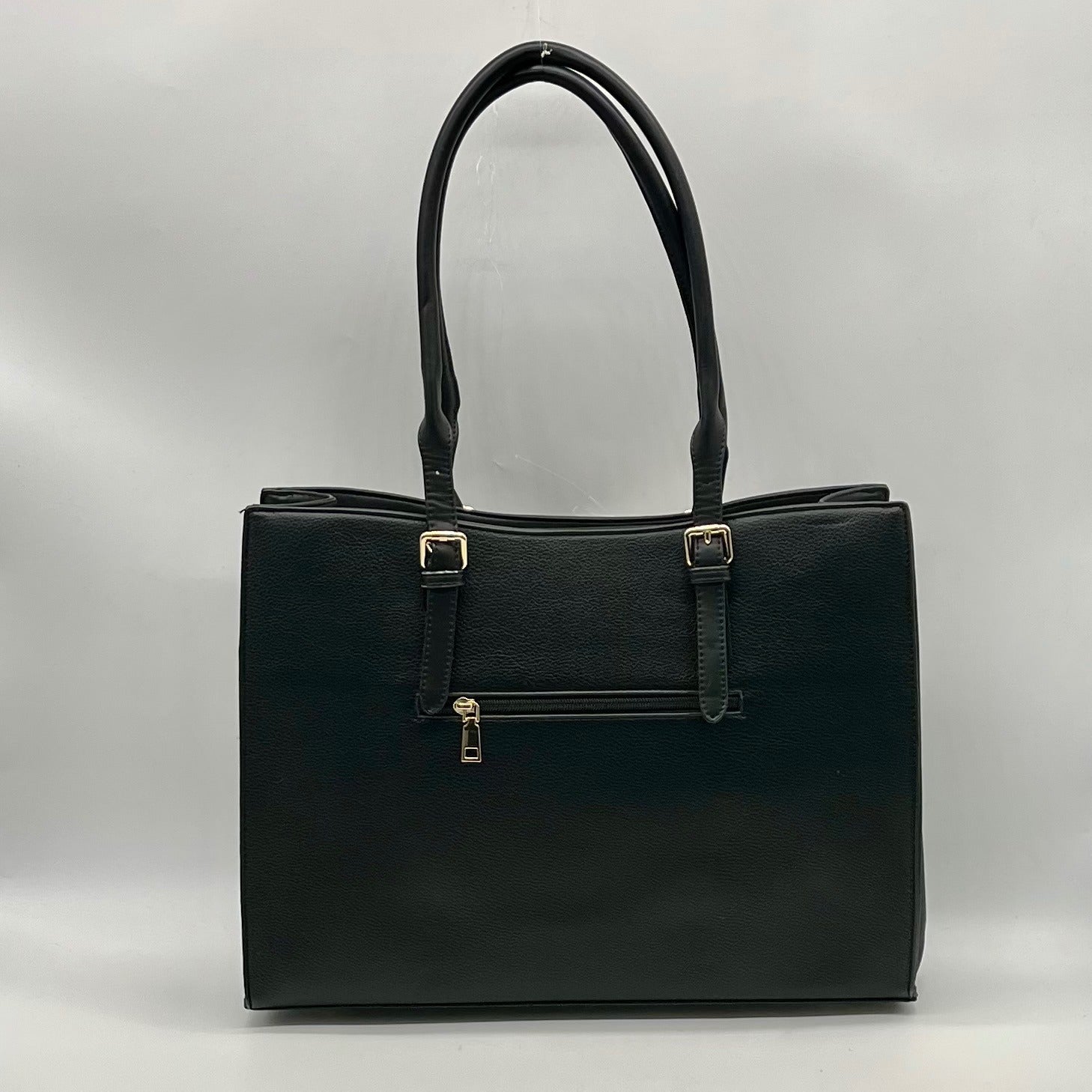Unbranded Black Faux Leather Tote