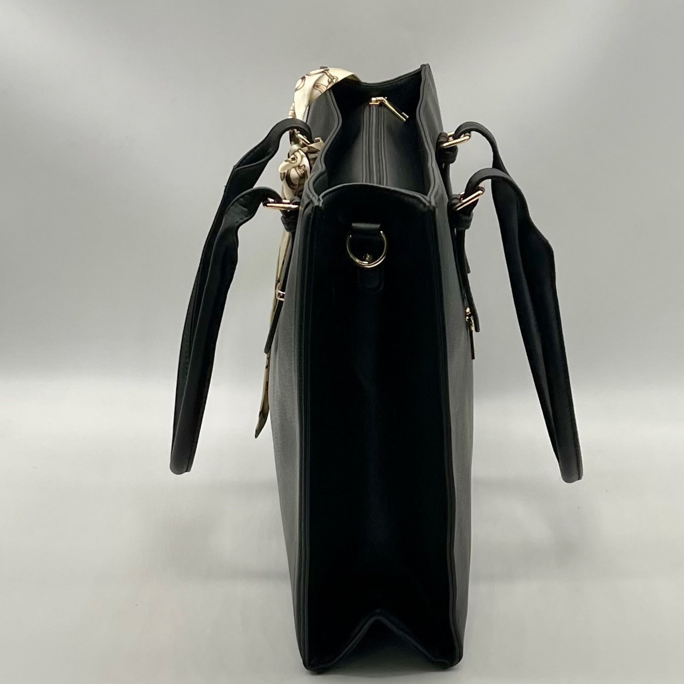 Unbranded Black Faux Leather Tote