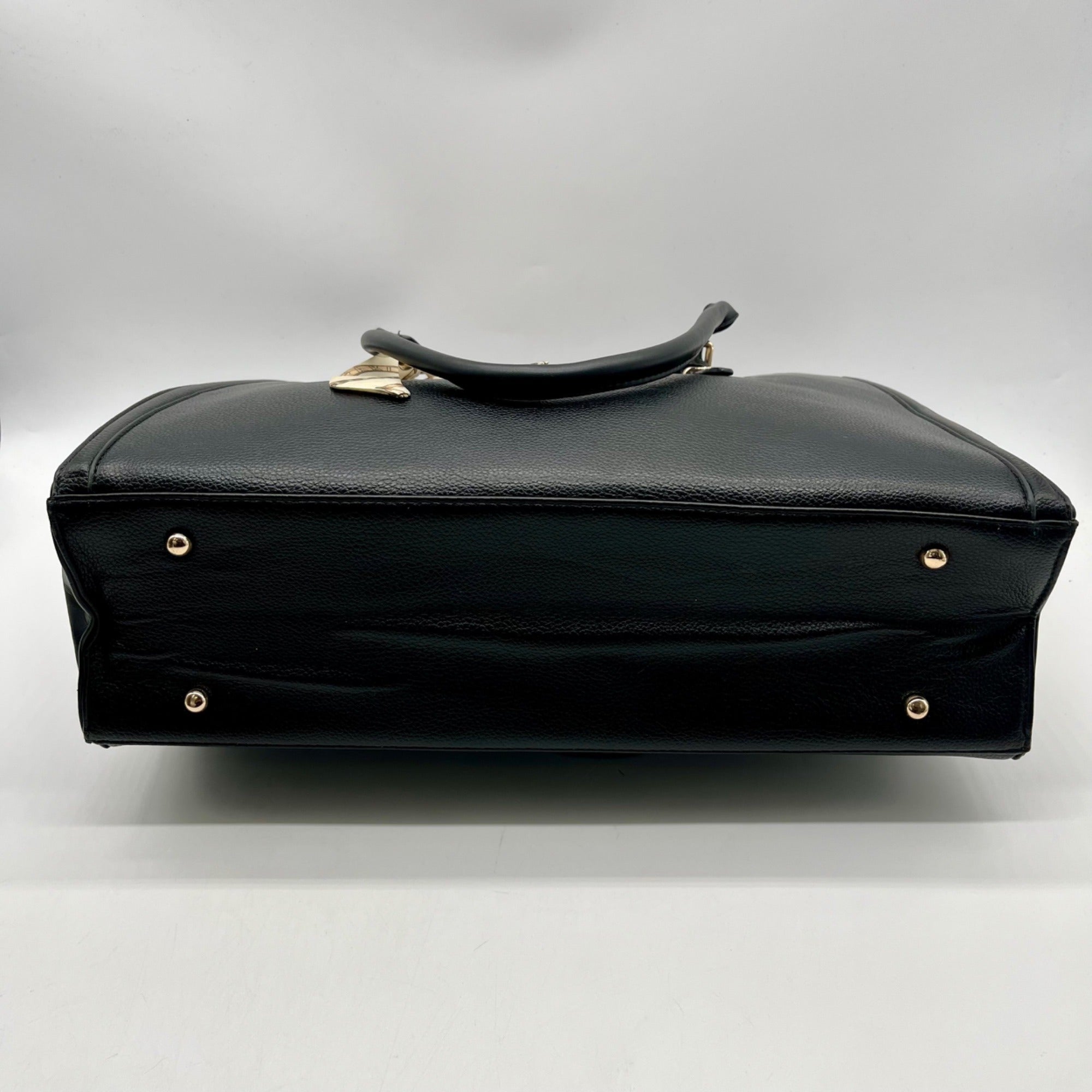 Unbranded Black Faux Leather Tote