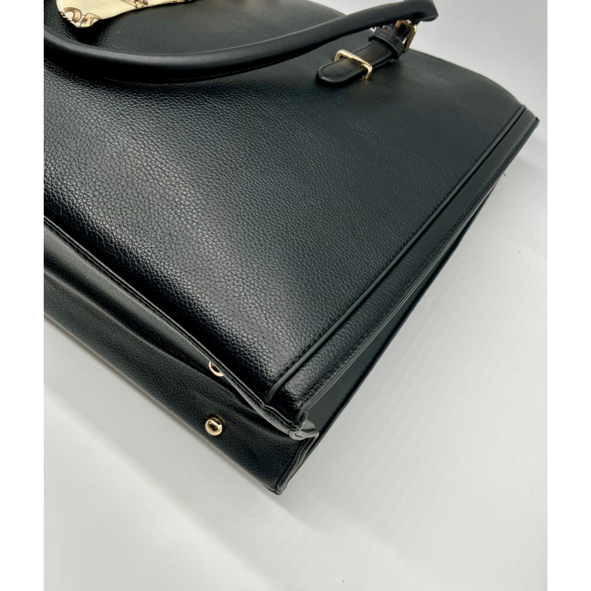 Unbranded Black Faux Leather Tote