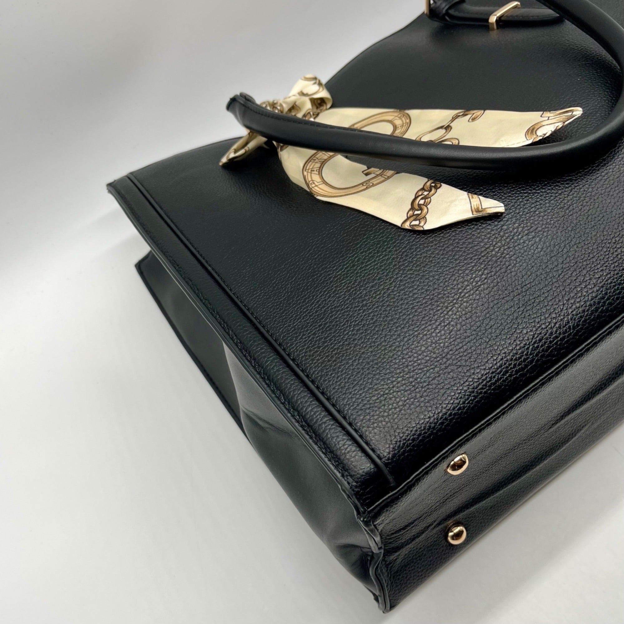 Unbranded Black Faux Leather Tote