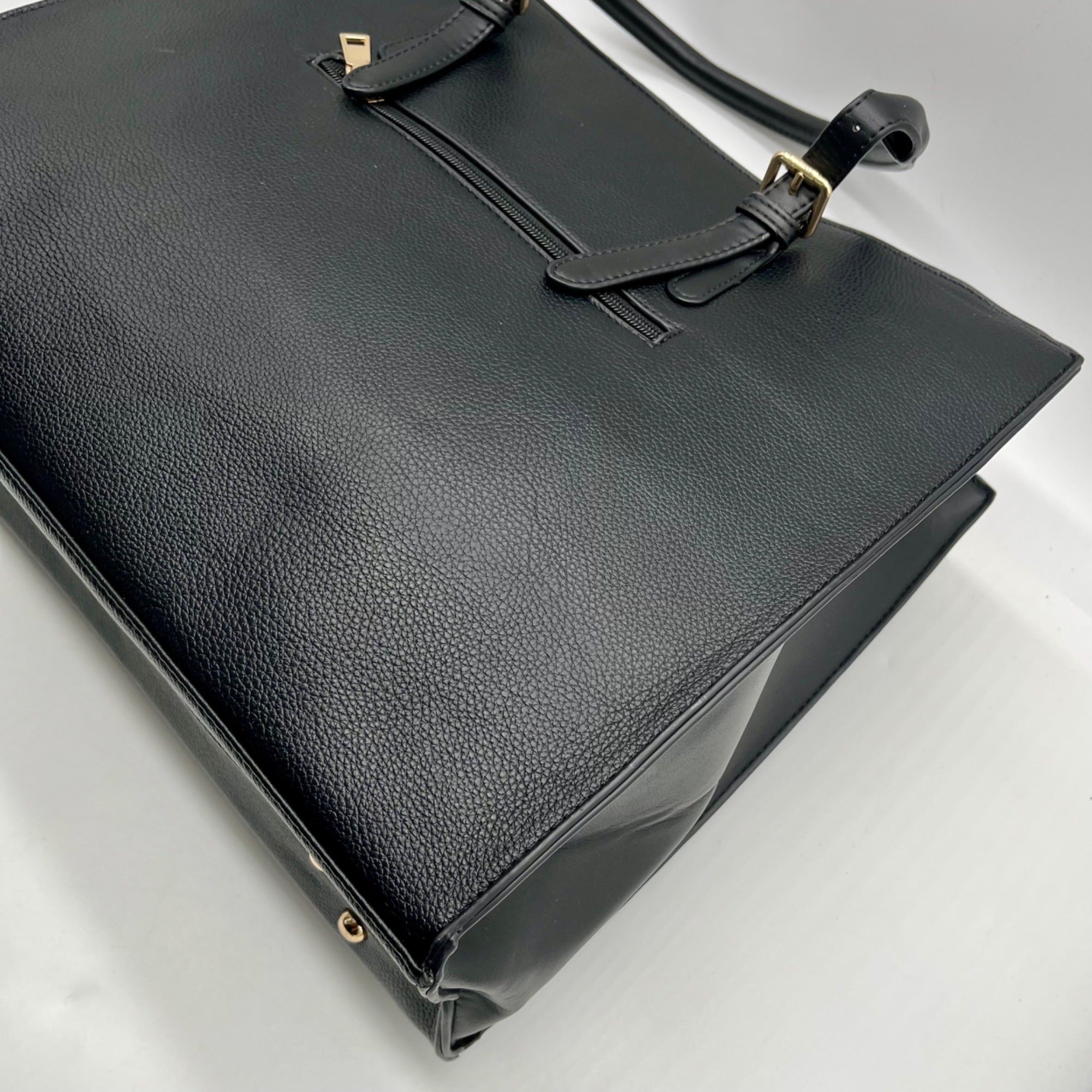 Unbranded Black Faux Leather Tote