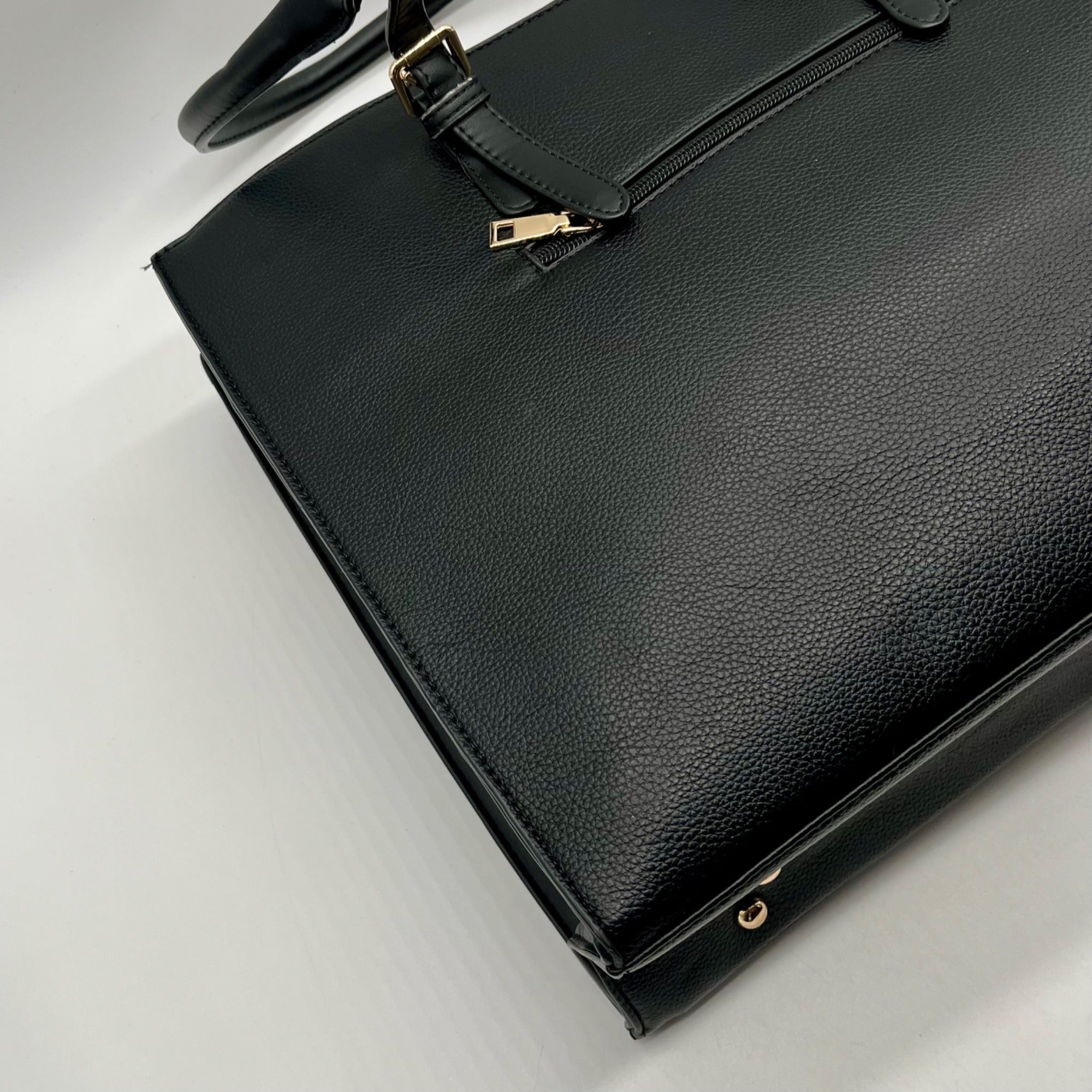 Unbranded Black Faux Leather Tote