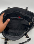 Unbranded Black Faux Leather Tote