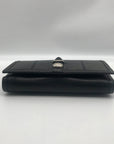 Coach Black Leather Madison Slim Envelope Trifold Wallet