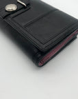 Coach Black Leather Madison Slim Envelope Trifold Wallet