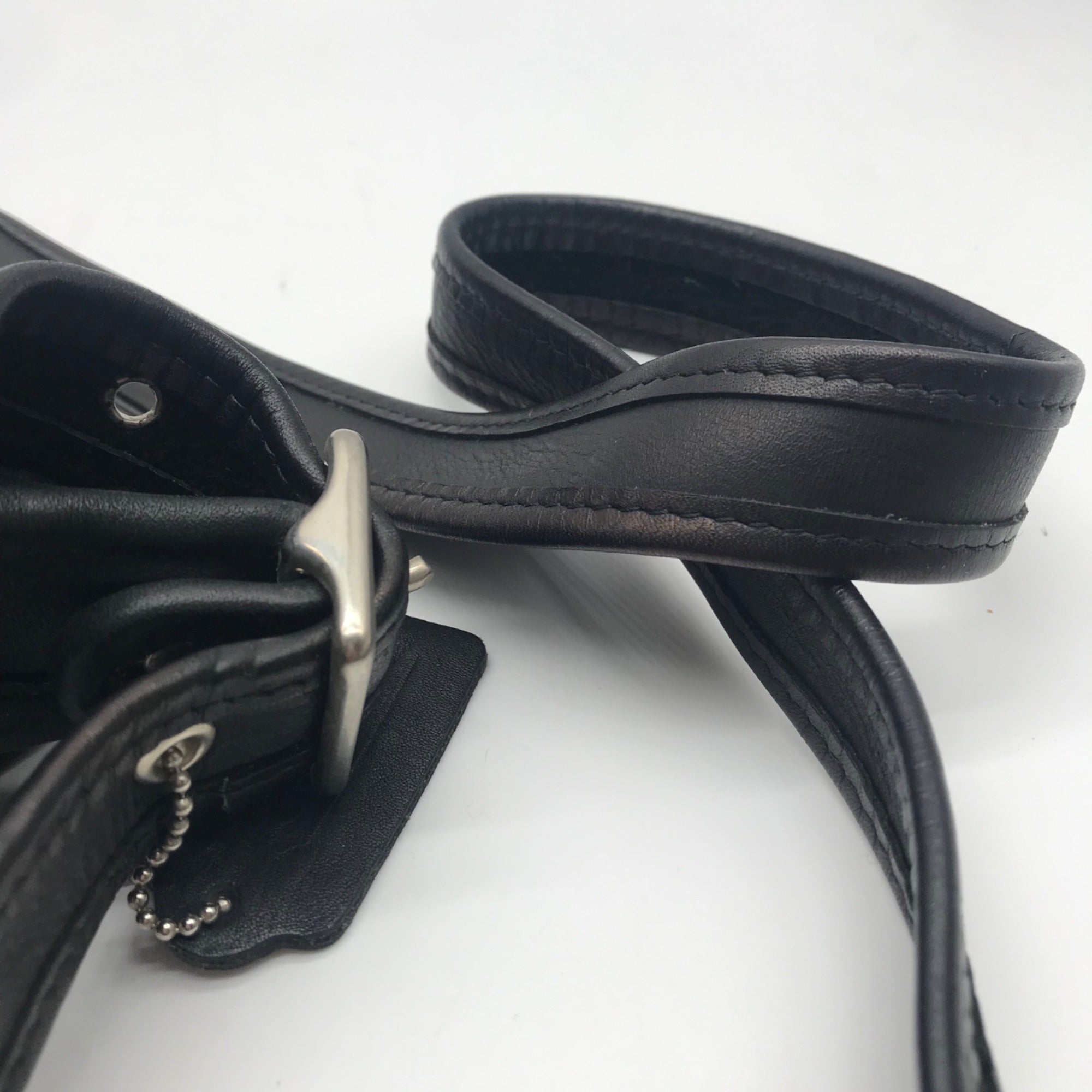 Coach Black Vintage Leather Studio Flap Crossbody Bag
