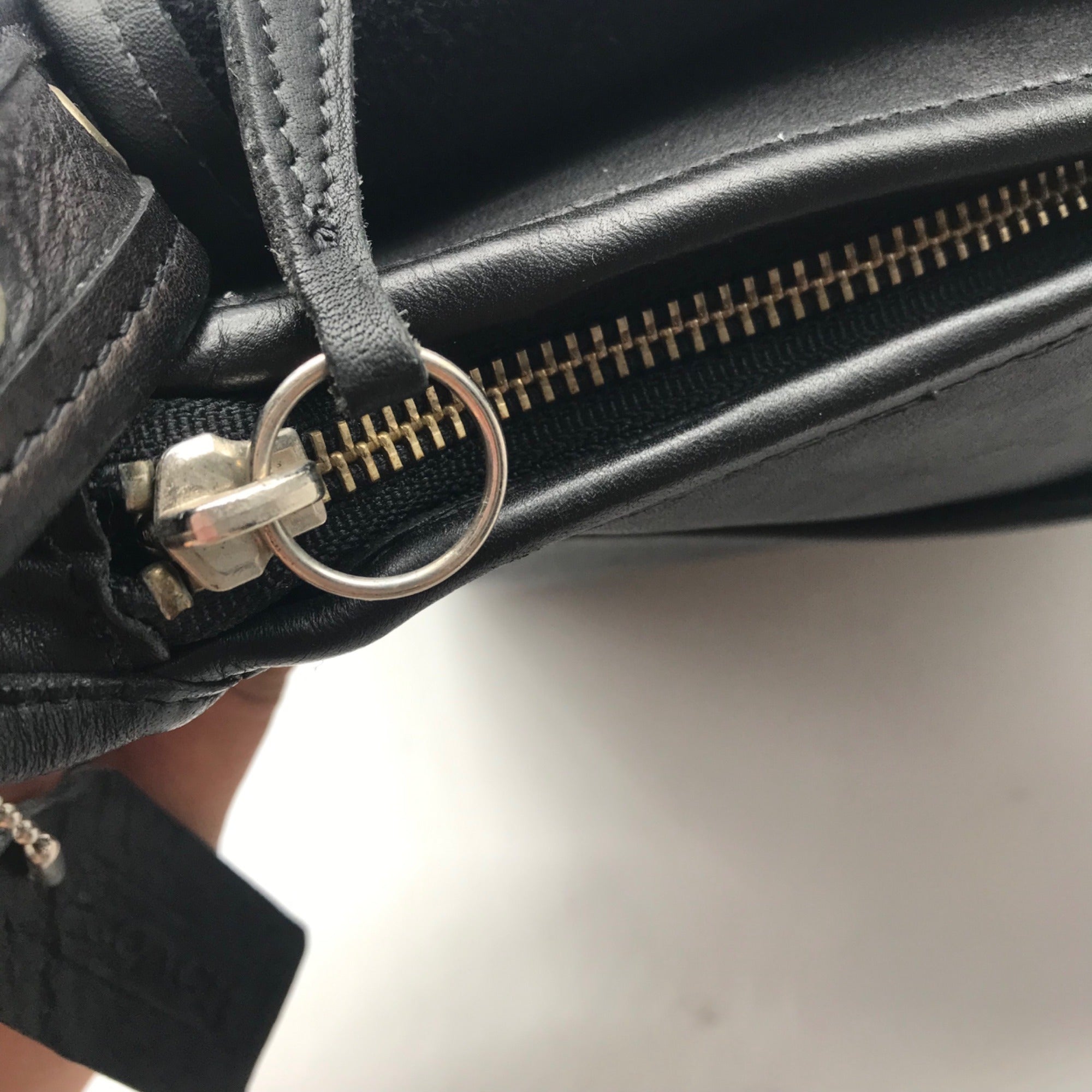 Coach Black Vintage Leather Studio Flap Crossbody Bag