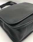 Coach Black Vintage Leather Studio Flap Crossbody Bag