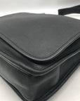 Coach Black Vintage Leather Studio Flap Crossbody Bag